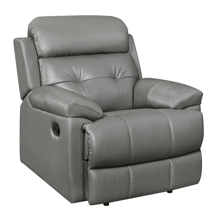 Homelegance Lambent Leather Recliner 9529GRY-1 IMAGE 2