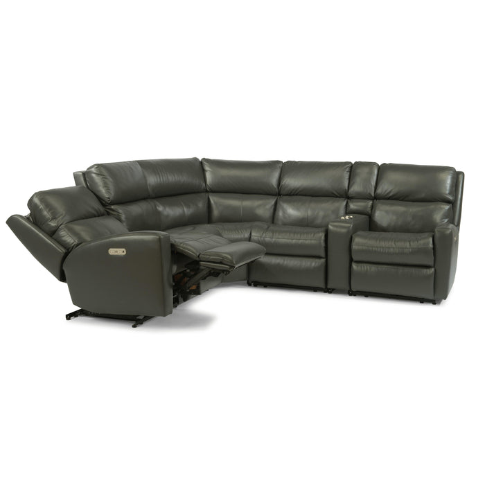 Flexsteel Catalina Power Reclining Leather 6 pc Sectional 3900-57H-824-02/3900-58H-824-02/3900-59H-824-02/3900-19-824-02/3900-23-824-02/3900-72-824-02 IMAGE 2