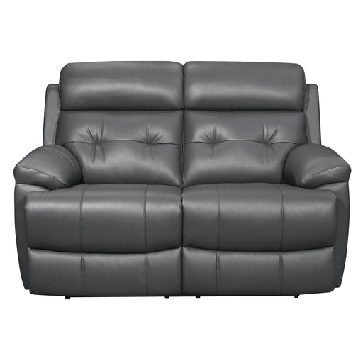 Homelegance Lambent Reclining Leather Loveseat 9529DGY-2 IMAGE 1