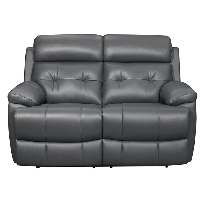 Homelegance Lambent Reclining Leather Loveseat 9529DGY-2 IMAGE 1