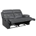 Homelegance Lambent Reclining Leather Loveseat 9529DGY-2 IMAGE 3