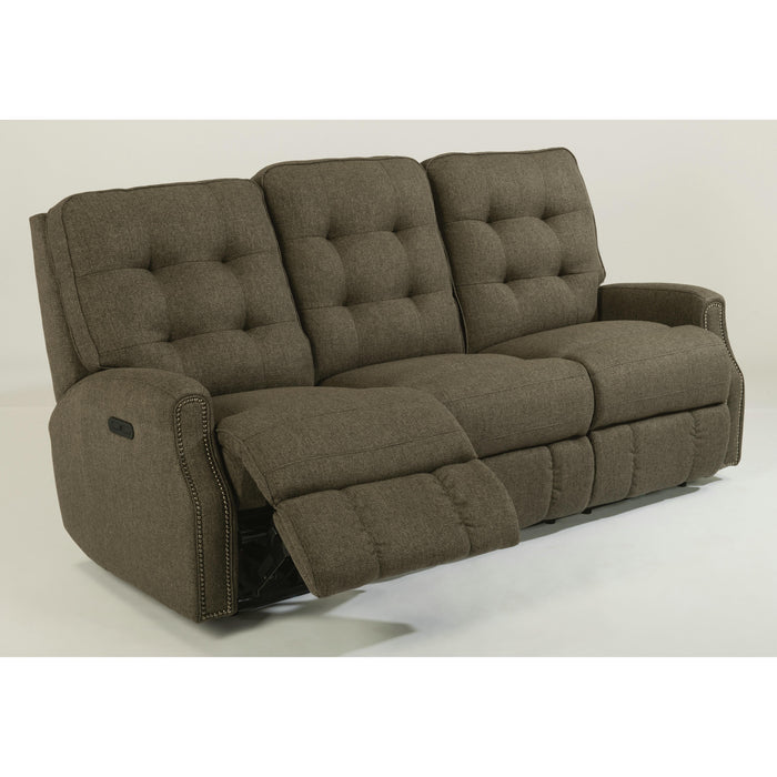 Flexsteel Devon Power Reclining Fabric Sofa 2881-62M-296-02 IMAGE 3