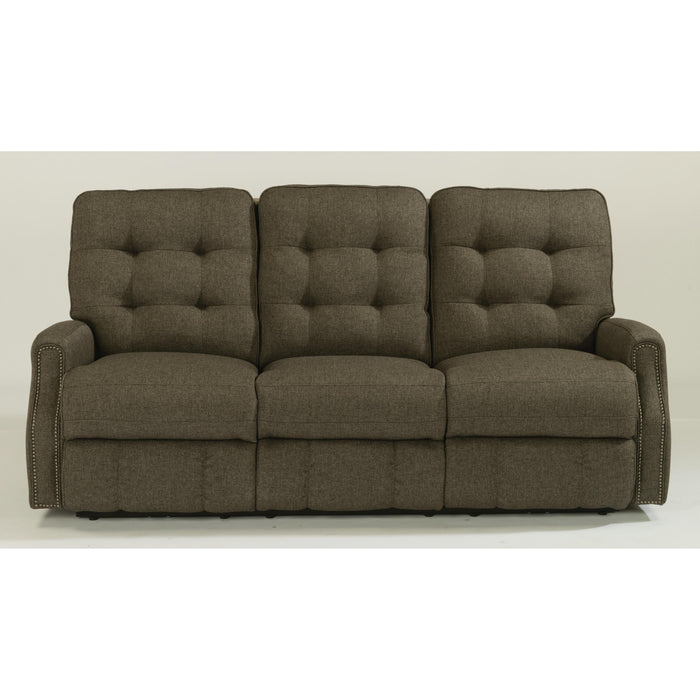 Flexsteel Devon Power Reclining Fabric Sofa 2881-62H-296-02 IMAGE 1