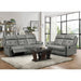 Homelegance Lambent Reclining Leather Loveseat 9529GRY-2 IMAGE 4