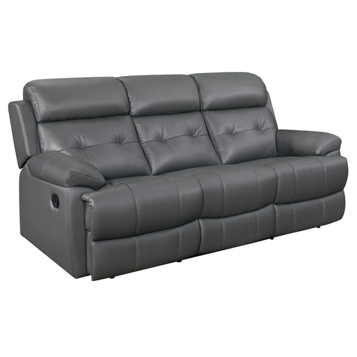 Homelegance Lambent Reclining Leather Sofa 9529DGY-3 IMAGE 2