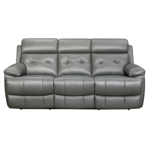 Homelegance Lambent Reclining Leather Sofa 9529GRY-3 IMAGE 1