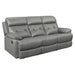 Homelegance Lambent Reclining Leather Sofa 9529GRY-3 IMAGE 2