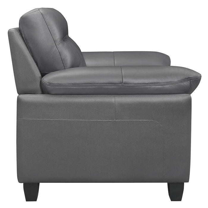 Homelegance Denizen Stationary Leather Chair 9537DGY-1 IMAGE 3