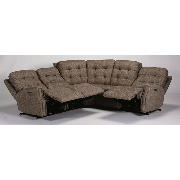 Flexsteel Devon Reclining Fabric 5 pc Sectional 2881-57-318-72/2881-58-318-72/2881-59-318-72/2881-19-318-72/2881-23-318-72 IMAGE 2