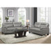 Homelegance Denizen Stationary Leather Loveseat 9537GRY-2 IMAGE 4