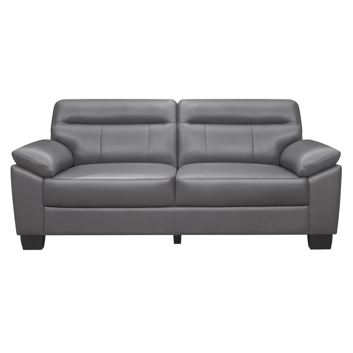 Homelegance Denizen Stationary Leather Sofa 9537DGY-3 IMAGE 1