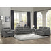 Homelegance Denizen Stationary Leather Sofa 9537DGY-3 IMAGE 3