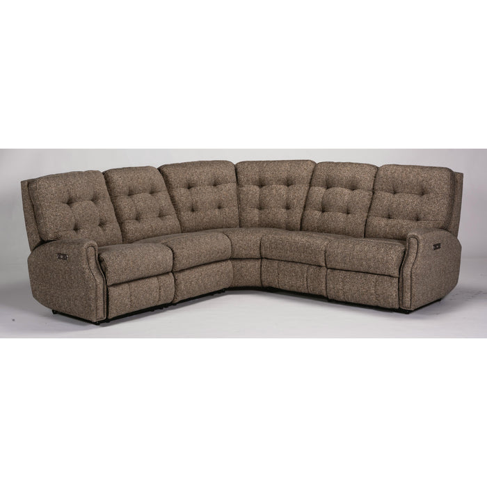 Flexsteel Devon Power Reclining Fabric 5 pc Sectional 2881-57M-318-72/2881-58M-318-72/2881-59M-318-72/2881-19-318-72/2881-23-318-72 IMAGE 1