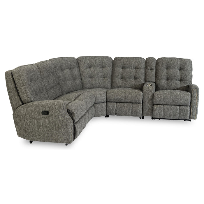 Flexsteel Devon Reclining Fabric 6 pc Sectional 2881-57-123-00/2881-58-123-00/2881-59-123-00/2881-19-123-00/2881-23-123-00/2881-72-123-00 IMAGE 1