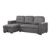 Homelegance Magnus Fabric 2 pc Sectional 9569NFGY*SC IMAGE 4