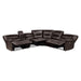 Homelegance Dyersburg Power Reclining Leather Look 6 pc Sectional 9579BRW*6LRRRPW IMAGE 3