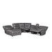 Homelegance Dyersburg Power Reclining Leather Look 6 pc Sectional 9579GRY*6LCRRPW IMAGE 3