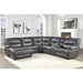 Homelegance Dyersburg Power Reclining Leather Look 6 pc Sectional 9579GRY*6LCRRPW IMAGE 5