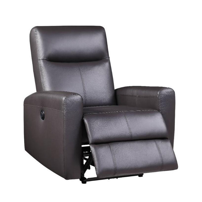 Acme Furniture Blane Power Leather Match Recliner 59773 IMAGE 3