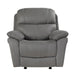 Homelegance Longvale Glider Fabric Recliner 9580GY-1 IMAGE 1