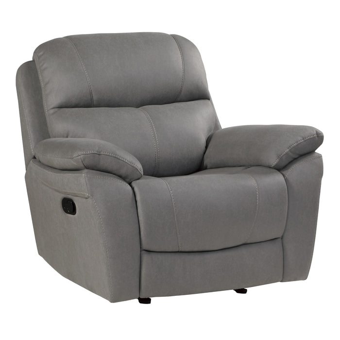 Homelegance Longvale Glider Fabric Recliner 9580GY-1 IMAGE 2