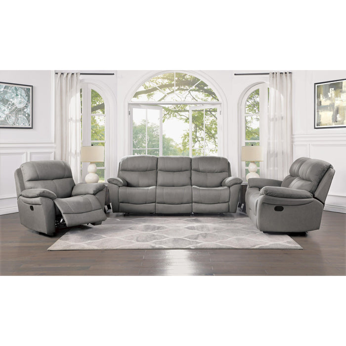 Homelegance Longvale Glider Fabric Recliner 9580GY-1 IMAGE 6