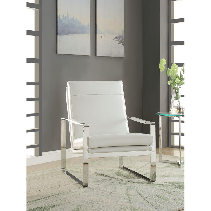 Acme Furniture Rafael Stationary Polyurethane Accent Chair 59782 IMAGE 2