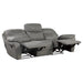 Homelegance Longvale Reclining Fabric Sofa 9580GY-3 IMAGE 3