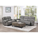 Homelegance Longvale Reclining Fabric Sofa 9580GY-3 IMAGE 6