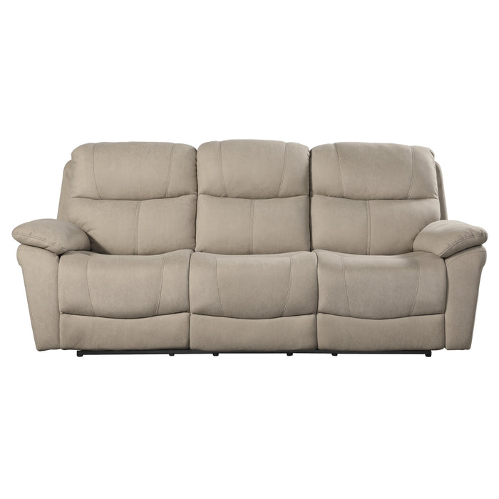 Homelegance Longvale Power Reclining Fabric Sofa 9580TN-3PWH IMAGE 1