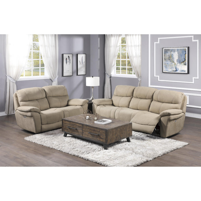 Homelegance Longvale Power Reclining Fabric Sofa 9580TN-3PWH IMAGE 5