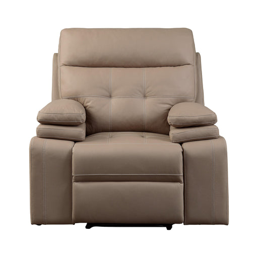 Homelegance Millington Leather Look Recliner 9590BR-1 IMAGE 1