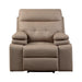 Homelegance Millington Leather Look Recliner 9590BR-1 IMAGE 1