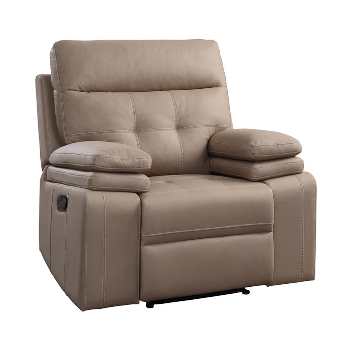 Homelegance Millington Leather Look Recliner 9590BR-1 IMAGE 2