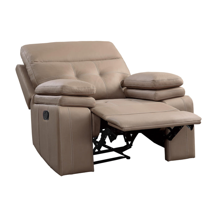 Homelegance Millington Leather Look Recliner 9590BR-1 IMAGE 3