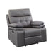 Homelegance Millington Leather Look Recliner 9590GY-1 IMAGE 2