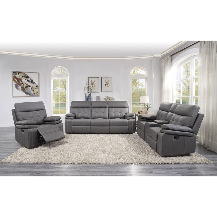 Homelegance Millington Leather Look Recliner 9590GY-1 IMAGE 5