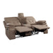 Homelegance Millington Reclining Leather Look Loveseat 9590BR-2 IMAGE 3