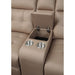 Homelegance Millington Reclining Leather Look Loveseat 9590BR-2 IMAGE 4