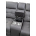 Homelegance Millington Reclining Leather Look Loveseat 9590GY-2 IMAGE 4