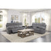 Homelegance Millington Reclining Leather Look Loveseat 9590GY-2 IMAGE 6