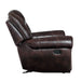 Homelegance Center Hills Glider Leather Look Recliner 9668NDB-1 IMAGE 4