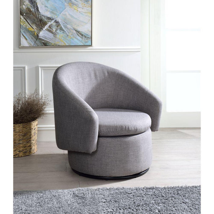 Acme Furniture Joyner Swivel Fabric Accent Chair 59845 IMAGE 5