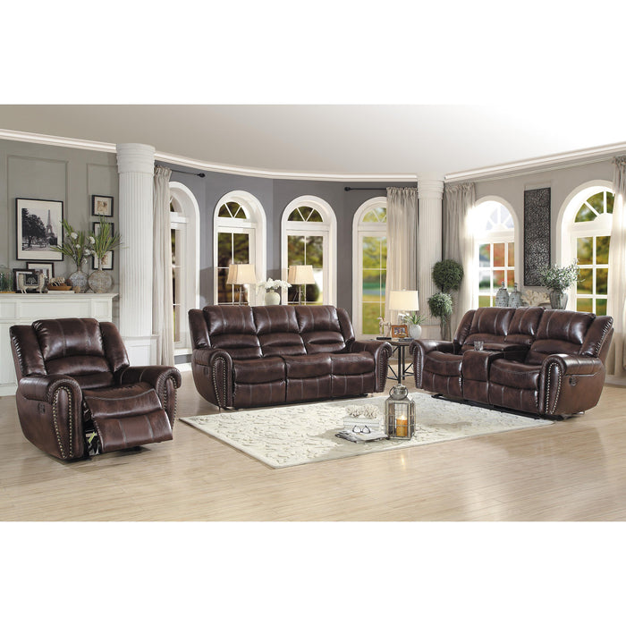 Homelegance Center Hills Reclining Leather Match Sofa 9668NDB-3 IMAGE 6