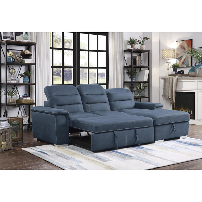 Homelegance Alfio Fabric 2 pc Sectional 9808BUE*SC IMAGE 9