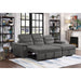 Homelegance Alfio Fabric 2 pc Sectional 9808SGY*SC IMAGE 9