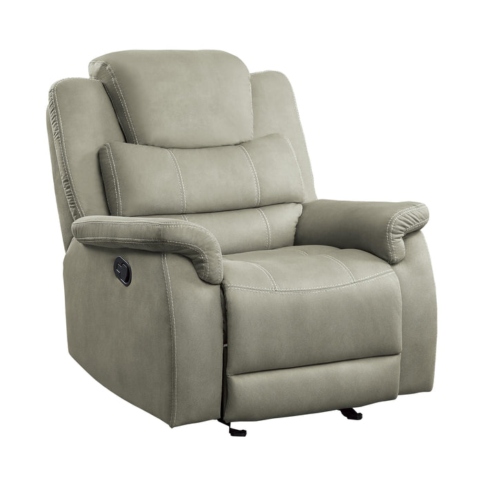 Homelegance Shola Glider Fabric Recliner 9848GY-1 IMAGE 2