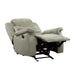 Homelegance Shola Glider Fabric Recliner 9848GY-1 IMAGE 4