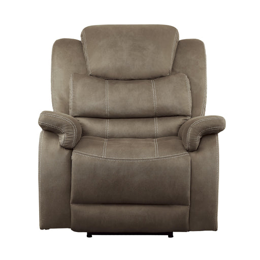 Homelegance Shola Power Fabric Recliner 9848BR-1PWH IMAGE 1