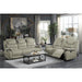 Homelegance Shola Reclining Fabric Loveseat 9848GY-2 IMAGE 5